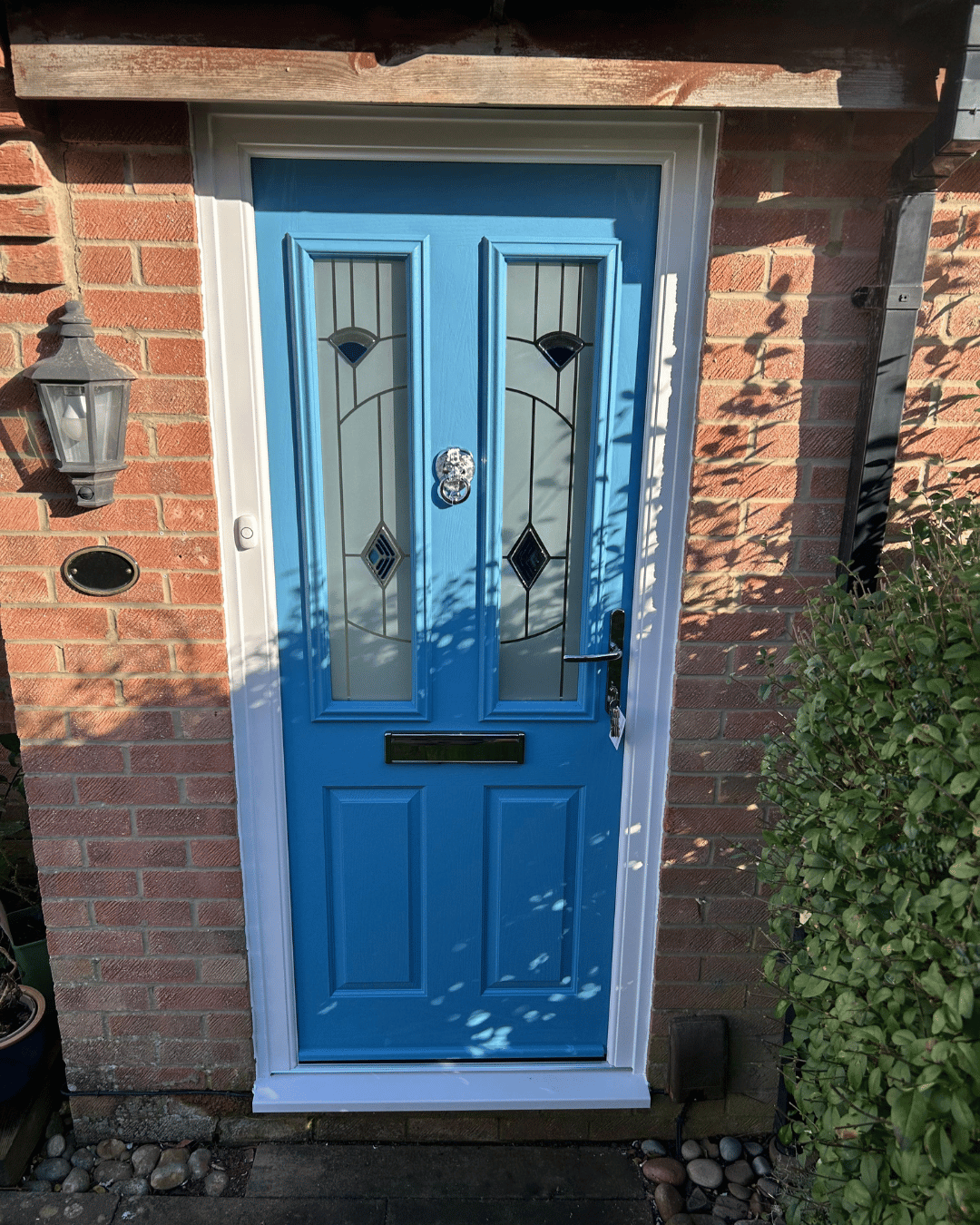 Blue composite door