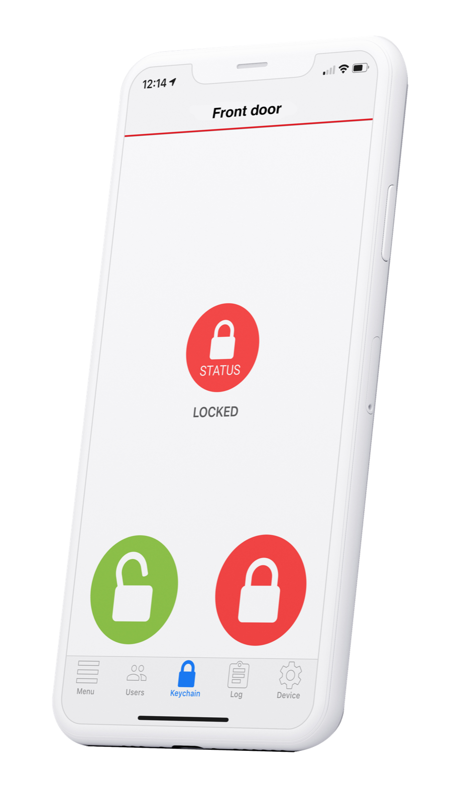 The Ultion Nuki digital lock app on a smartphone