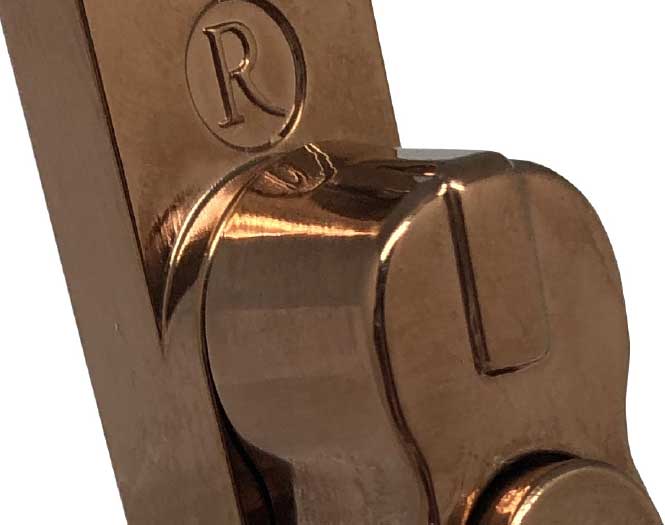 Regal hardware in Rose Gold