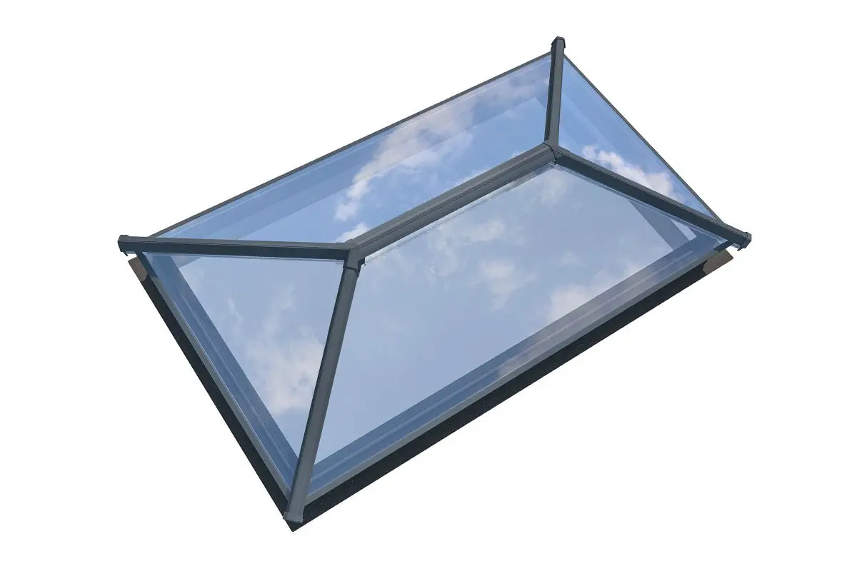 A white Ultrasky roof lantern with slim aluminium sightlines