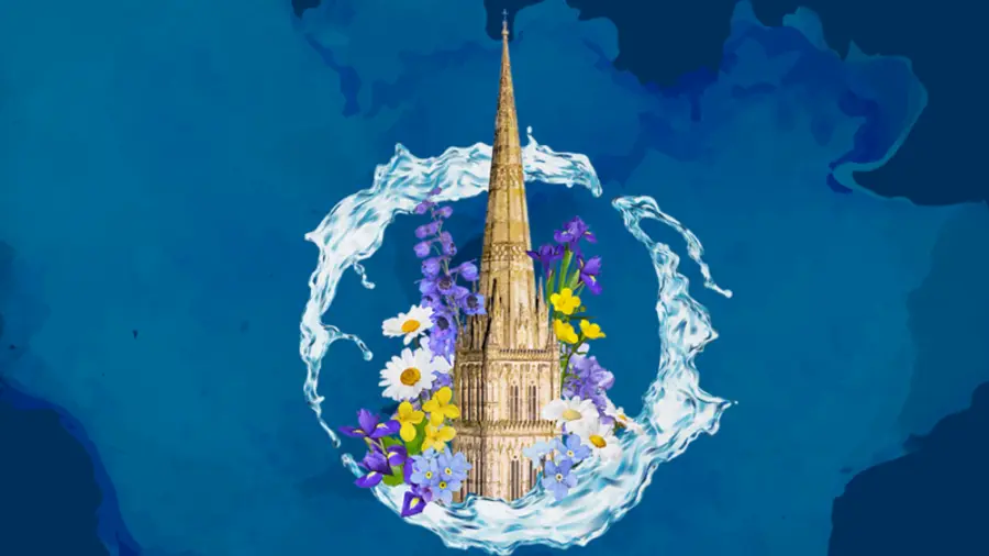 The Spirit of Water, Salisbury Cathedral Flower Festival