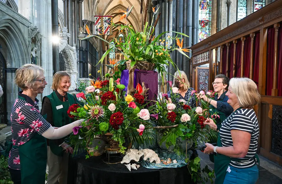Salisbury Cathedral Flower Festival team